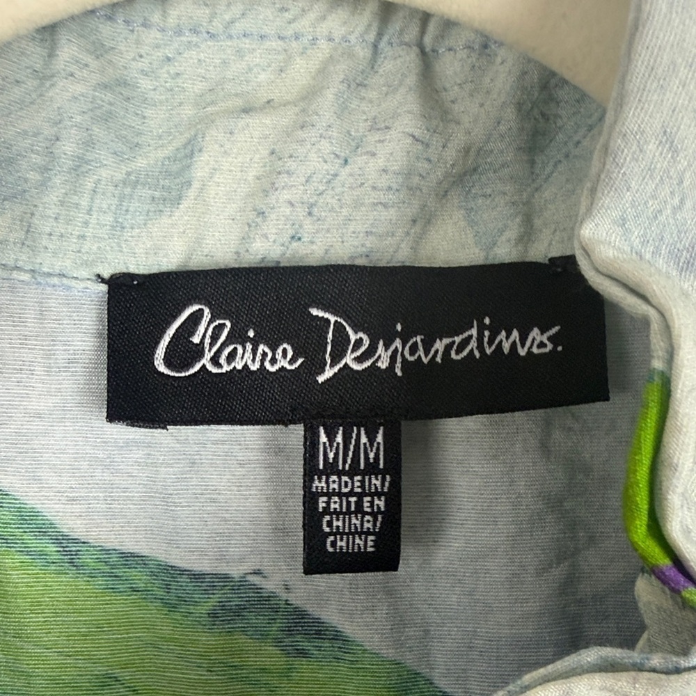 Claire Desjardins Abstract Wearable Art Sleeveless Tunic Top - Size M - Picture 3 of 14